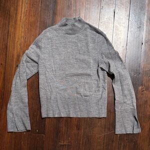 French Connection Gray Mock Neck Sweater